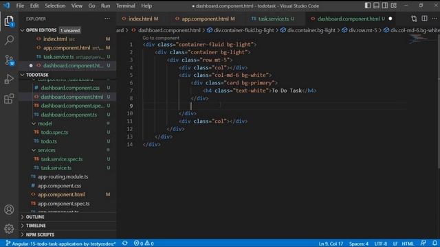 Angular Todo Task Application using Json-server, Angular Todo Project from scratch with Testycodeiz смотреть онлайн