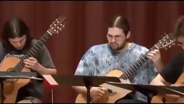 The EMU Guitar Ensemble Plays Brahms Hungarian Dance # 5 смотреть онлайн
