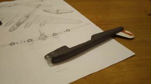 Бомбардировщик Пе-8 из пластилина. Самолёт из пластилина