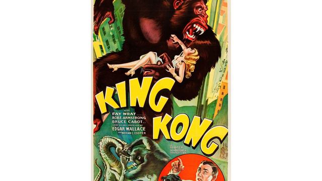 A King Kong poster from 1933. смотреть онлайн