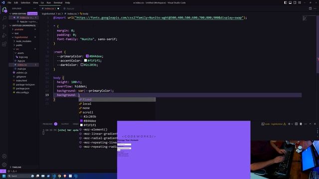 How to Create a Login Form w/ React + Vite in 2023 | ASMR (No Commentary) смотреть онлайн
