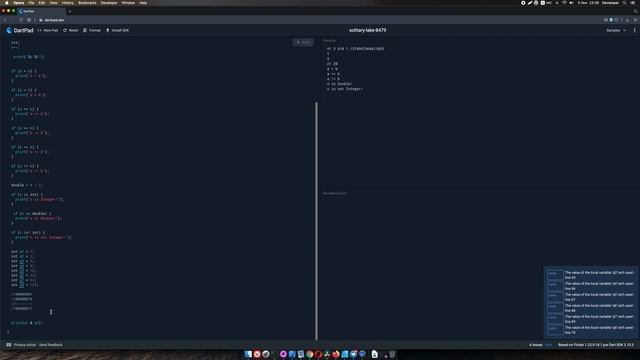 Операторы в языке Dart смотреть онлайн