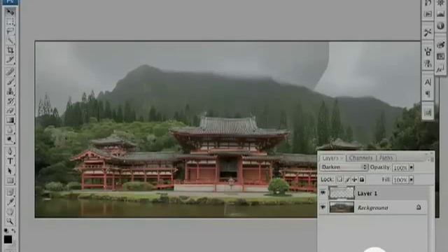 Photoshop Tutorial: Fixing a Blown-Out Sky, part 2 смотреть онлайн