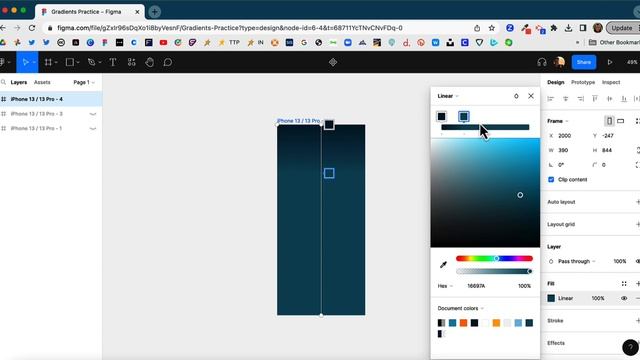 Creating Gradients in Figma смотреть онлайн