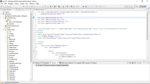 Curso de Java EE JSP Essencial Aula 31 Simple Date Format смотреть онлайн