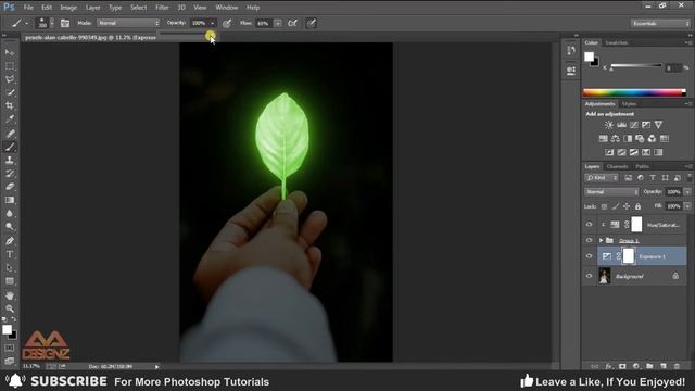 Glow Effect Adobe Photoshop Tutorial | Glowing Effect | AM Designz смотреть онлайн