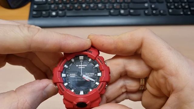 Синхронизация времени на Casio G-Shock GA-800 смотреть онлайн