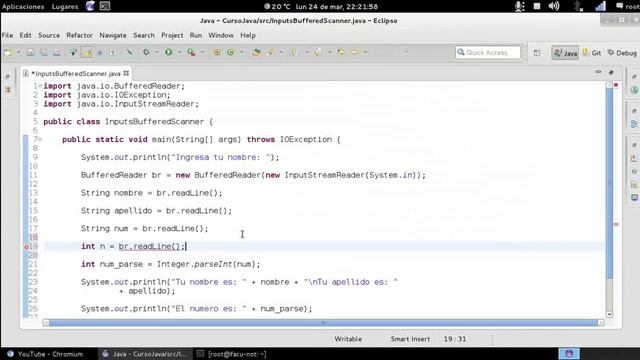 Curso Programación JAVA - Clase 7 - BufferedReader vs Scanner смотреть онлайн