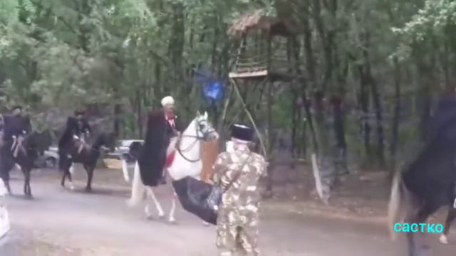 Второй день конного перехода ст. Зольская. смотреть онлайн
