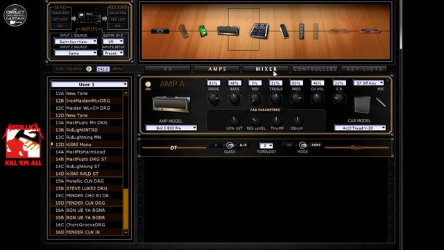 Line 6 POD HD500X METALLICA Distortion Riffs and Lead Tone, Clean, Harmonist FREE Settings смотреть онлайн