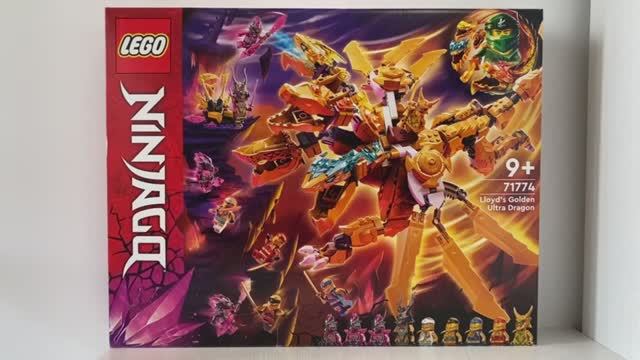 ОБЗОР ЛЕГО НИНДЗЯГО 71774 Золотой Ультра Дракон Ллойда LEGO NINJAGO Lloyd's Golden Ultra Dragon смотреть онлайн