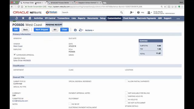 eInteract for NetSuite (part 6 of 8) - EDI Delivery Advice and Fulfillment смотреть онлайн