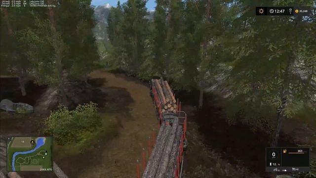 Let's Play Farming Simulator 2017, Goldcrest Valley #73: Autoload Logging Roadtrain! смотреть онлайн
