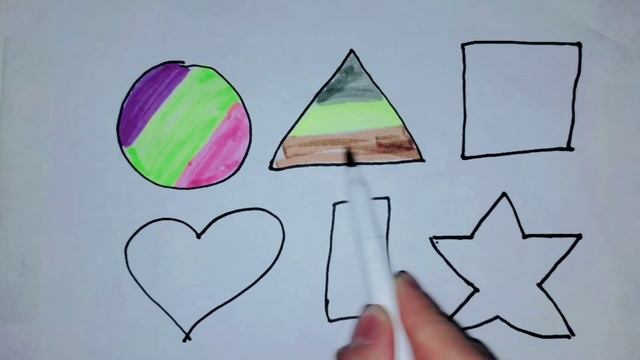 How to Draw Geometric Shapes for Kids / Как рисовать геометрические фигуры для детей смотреть онлайн