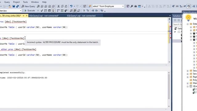 SQL Create or Alter commands смотреть онлайн