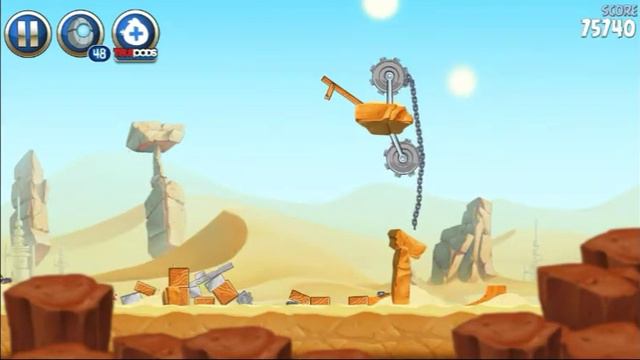 Angry Birds Star Wars 2 - Escape to Tatooine(Bird Side): level 6-10(3 star) смотреть онлайн