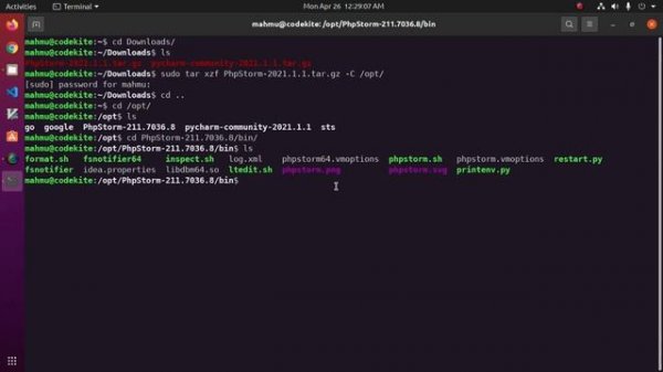 How to install PhpStorm IDE in Ubuntu 20.04 LTS | Linux [2021] | PhpStorm-2021.1.1 Tarball Archive