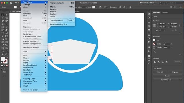 How to flip an object in Adobe illustrator 2020 смотреть онлайн