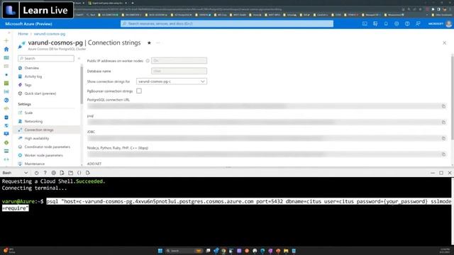 Learn Live - Ingest and query data using Azure Cosmos DB for PostgreSQL смотреть онлайн