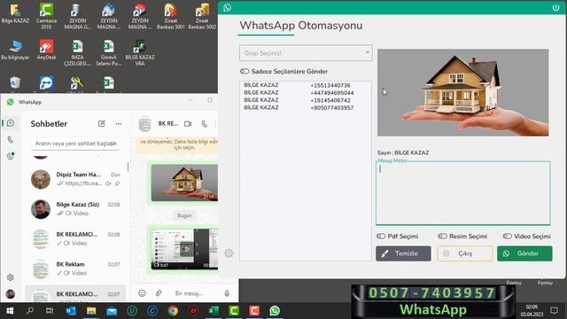 WhatsApp Resim, Video ve PDF Otomasyonu смотреть онлайн