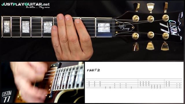[ NICKELBACK - How you remind me ] How to play part 2/2 [ free guitar lesson ] with tabs смотреть онлайн