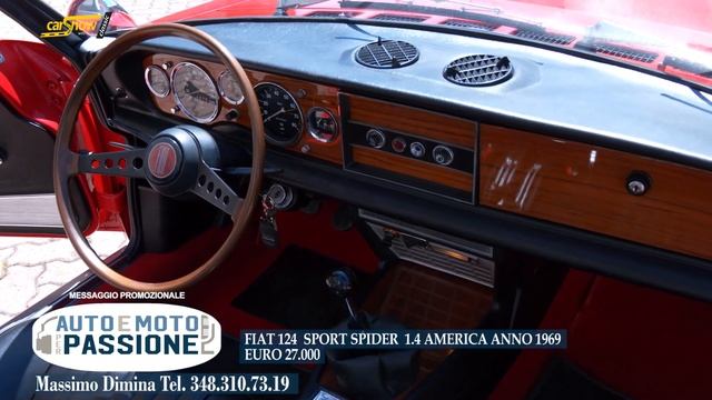 FIAT 124 SPORT SPIDER 1.4 AMERICA ANNO 1969 смотреть онлайн