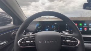 Работа адаптивного круиз контроля и удержание в полосе Чери Арризо 8!