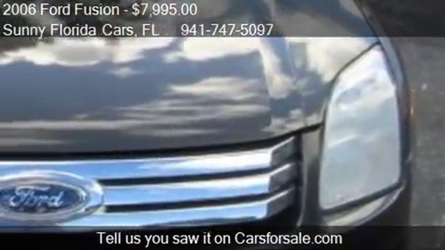 2006 Ford Fusion I4 SE 4dr Sedan for sale in Bradenton, FL 3 смотреть онлайн