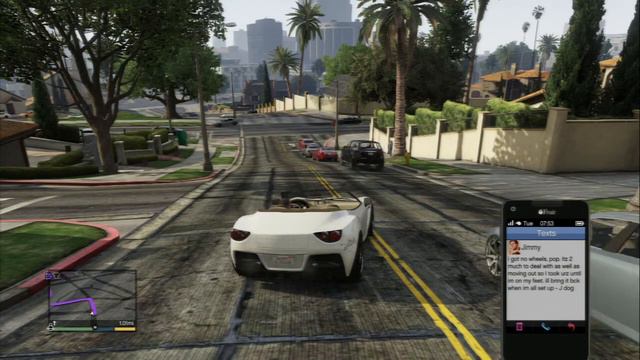 Grand Theft Auto V - J Dog aka Jimmy De Santa Emails Michael (Dad) That He Stolen His Car PS3 смотреть онлайн
