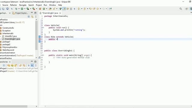 Java - Polymorphism - Overriding смотреть онлайн