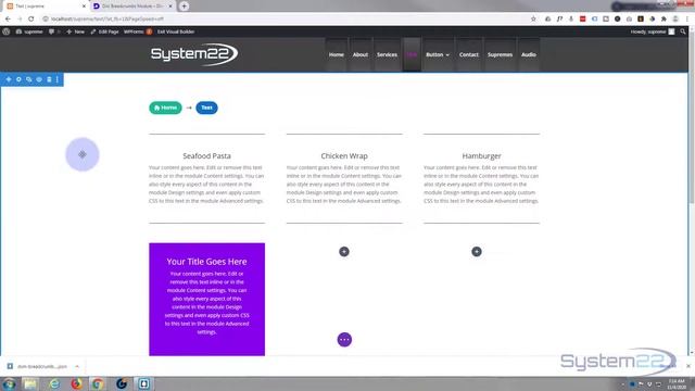 Divi Supreme Modules New Breadcrumbs Module ? смотреть онлайн