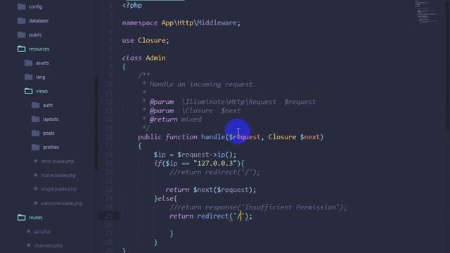 Laravel class 08 middleware смотреть онлайн