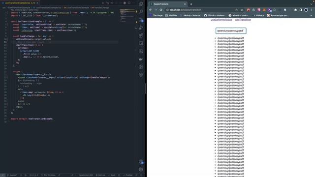 Параллелизм в React. Новые хуки useTransition и useDeferredValue смотреть онлайн