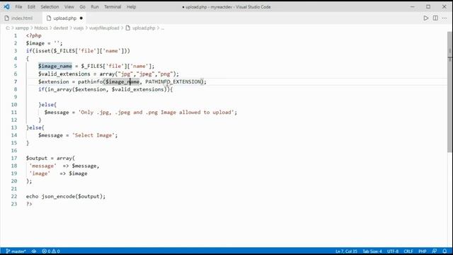 Vue.js Axios upload file with PHP смотреть онлайн