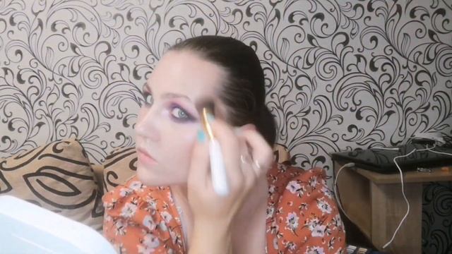 ЯРКИЙ МАКИЯЖ Фиолетовый or Зелёный #makeup #mua #макияж #визаж смотреть онлайн