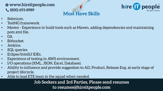 DevOps Jobs | Continuous integration - Java Jobs | Boston, MA | Job ID: 33357 | смотреть онлайн