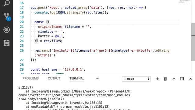 Fyrirlestur 3.1 – HTTP og form, part 2 смотреть онлайн