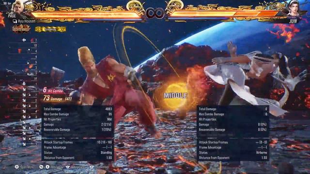 Tekken 8 - Hitbox Product Exclusive Paul Floor Blast Combo смотреть онлайн