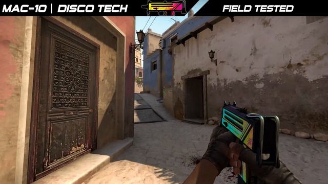 CSGO MAC-10 | Disco Tech - Skin showcase and gameplay all floats [4K60FPS] смотреть онлайн