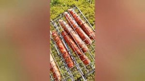 Как приготовить  сосиски на костре. Обалденно вкусно. Попробуйте тоже