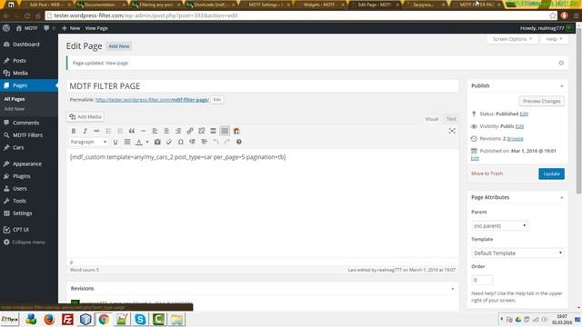 WordPress Meta Data Filter по русски - урок 5 - Работаем с шорткодом [mdf_custom] смотреть онлайн