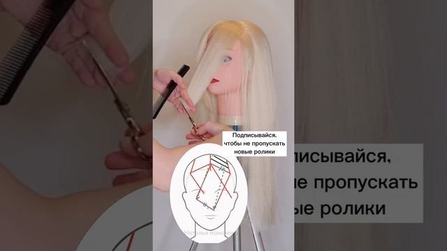 ОБЪЁМНАЯ ЧЁЛКА/ Стрижка чёлки-шторки по схеме смотреть онлайн
