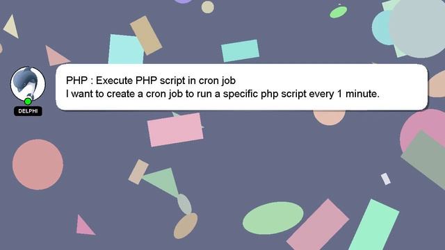 PHP : Execute PHP script in cron job смотреть онлайн