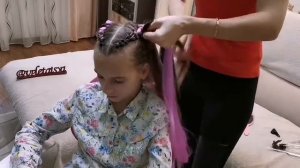 Канекалон. Хвост с канекалоном. Kanekalon