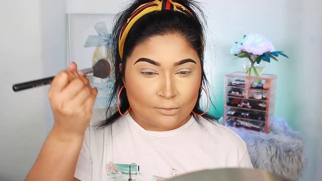 GRWM, Full face drug store makeup tutorial Lottie London Miami Palette with fun neon colors смотреть онлайн