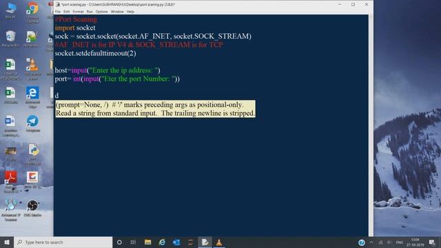 Sockets Tutorial with Python3 || MAKING A PORT SCANNER || смотреть онлайн