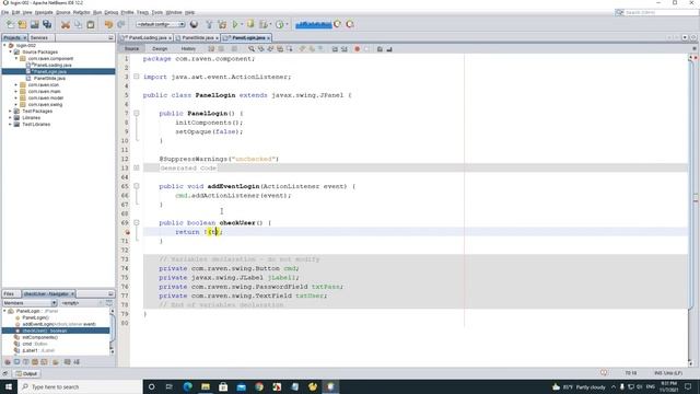 Java Swing UI Design - Login Form (Part 2) смотреть онлайн