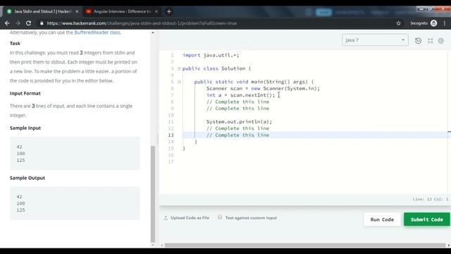 2. Introduction - Java Stdin and Stdout I (Hindi) смотреть онлайн