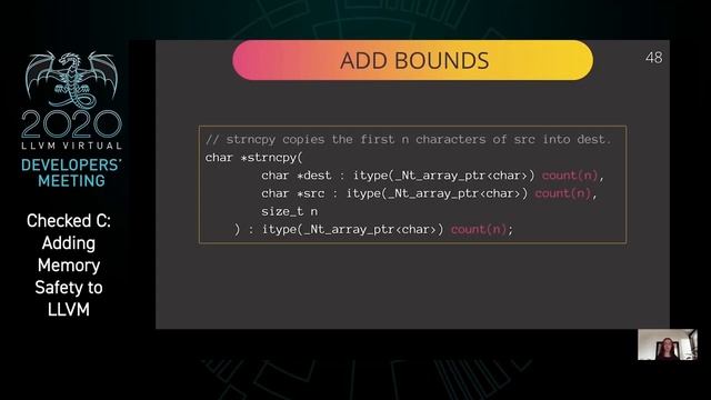 2020 LLVM Developers’ Meeting: “Checked C: Adding Memory Safety to LLVM” смотреть онлайн
