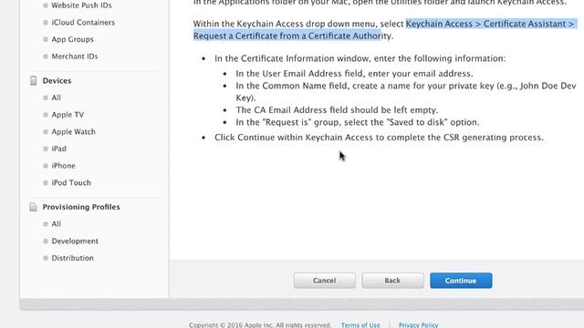 iOS Push Notifications: Create Production SSL Certificate and .p12 смотреть онлайн